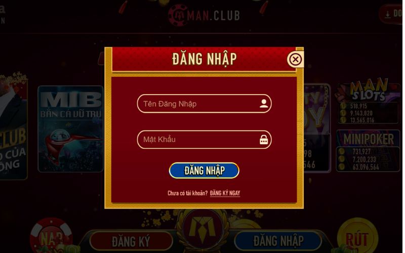 Hướng dẫn đăng nhập tài khoản ManClub trên các thiết bị khác nhau